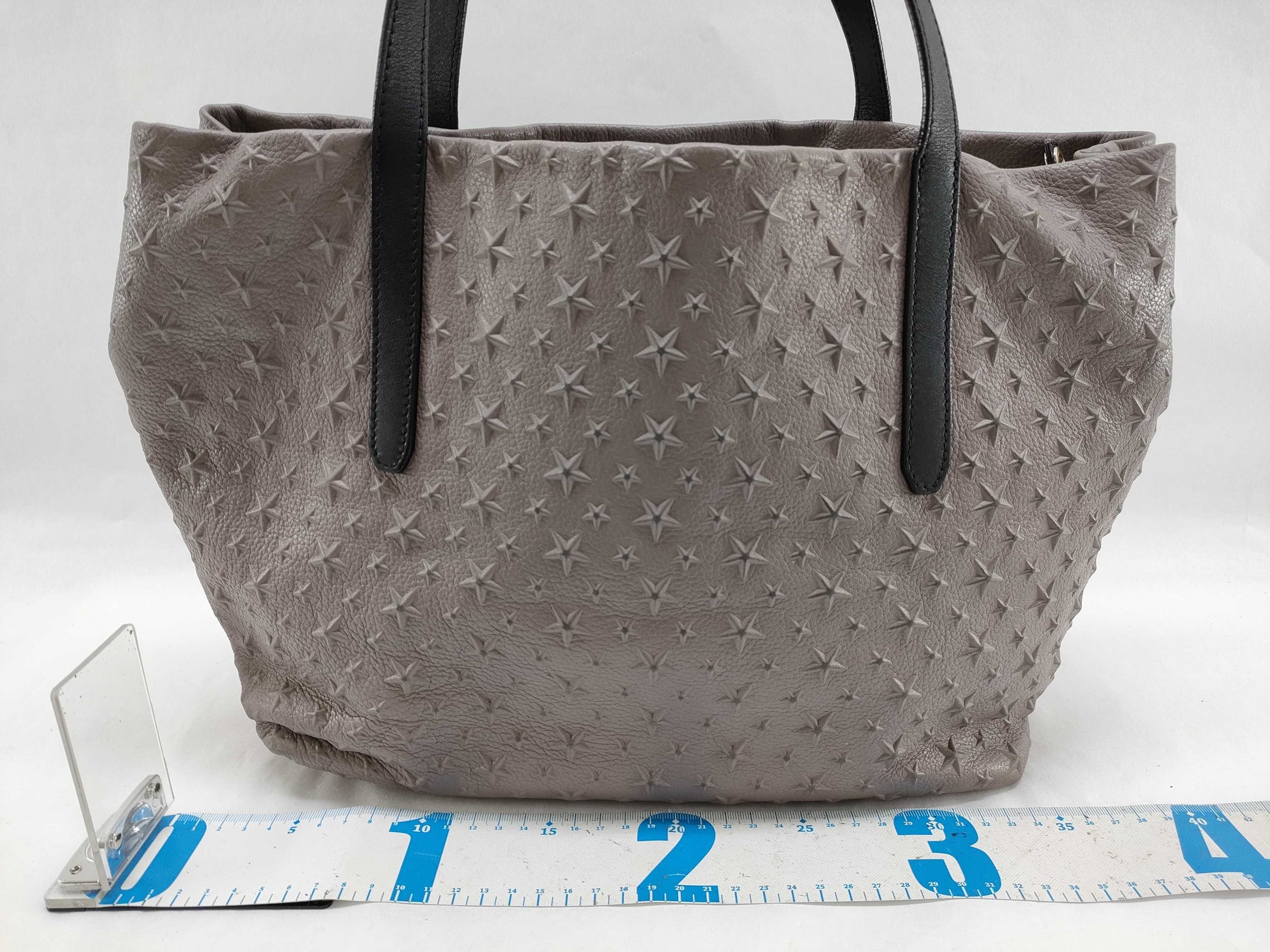 JIMMY CHOO Pimlico Embossed Star Tote Bag