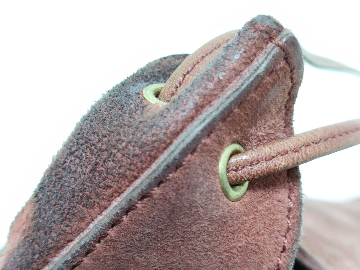 GUCCI Suede and Heart Shoulder Bag, Genuine Leather