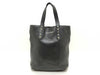 JIMMY CHOO Sophia 2-way handbag, leather, studded, black tote bag