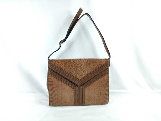 Yves Saint Laurent Lizard Shoulder Bag Shoulder Bag