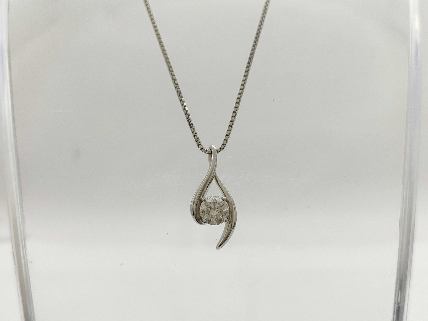 D1.01ct PT900/850 9.4g Necklace 