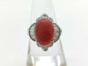Coral ring, 4.677ct, D0.66ct, 750, 7.8g 