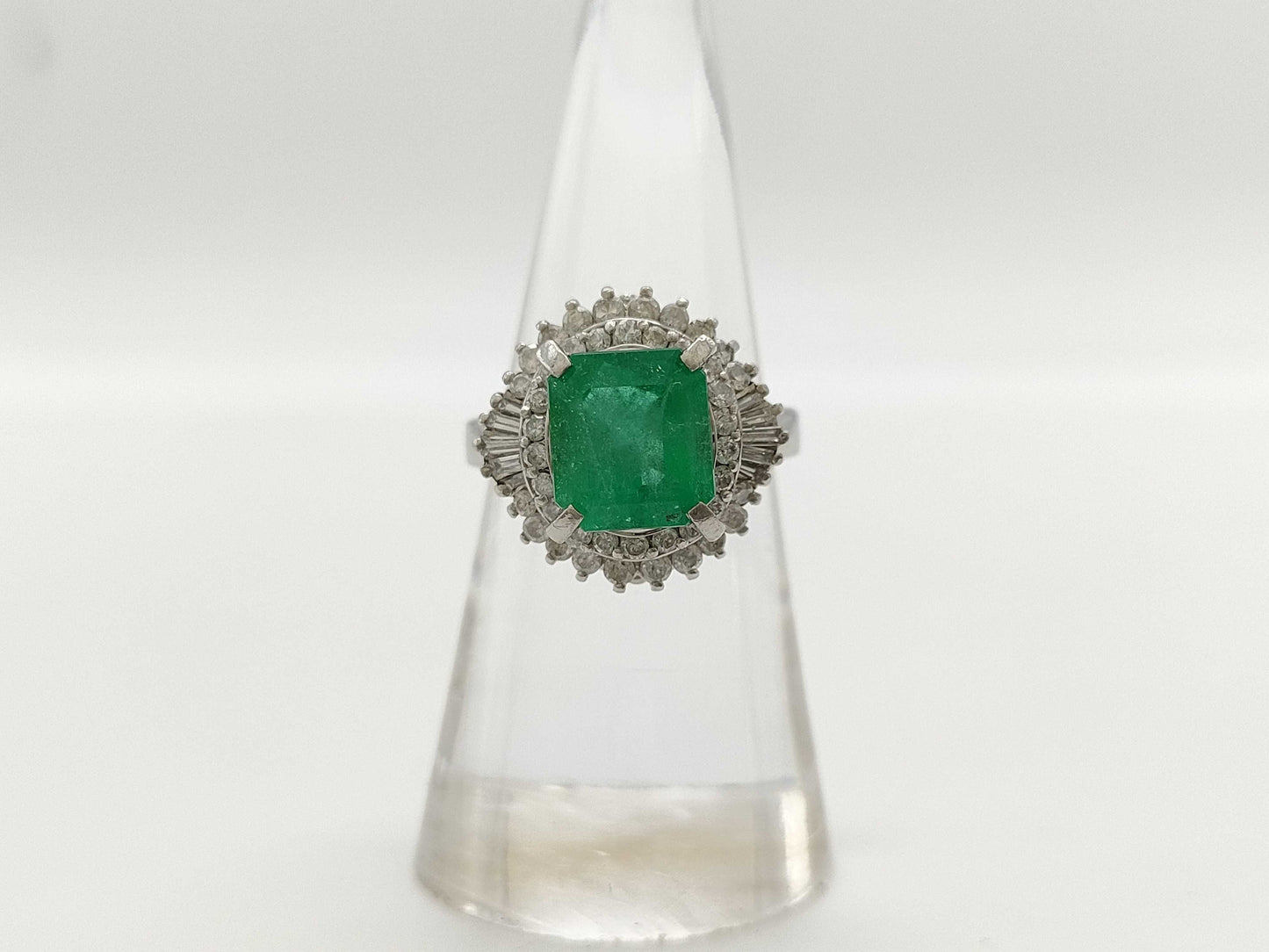 E2.252ct D0.70ct PT900 9.4g Ring 