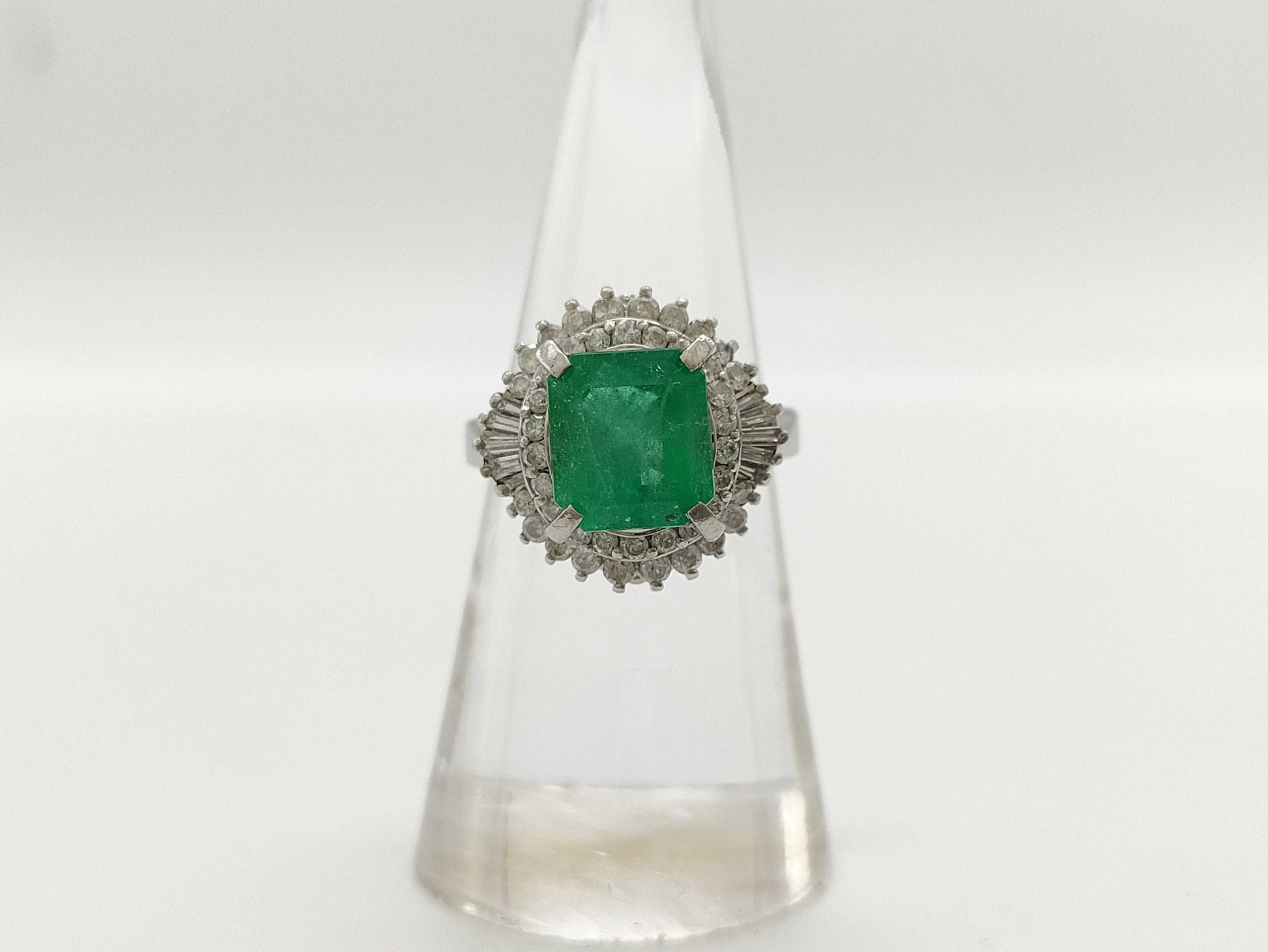 E2.252ct D0.70ct PT900 9.4g Ring 