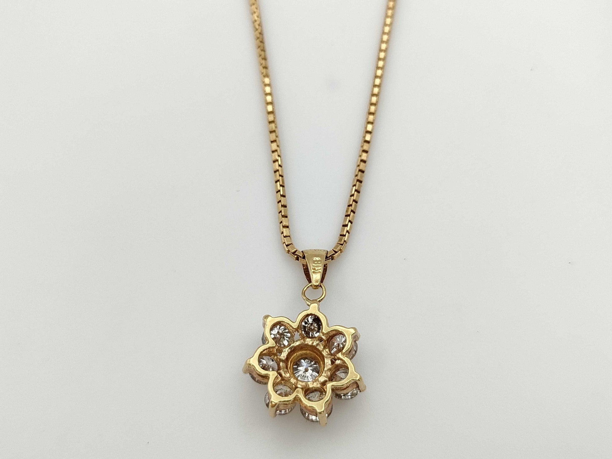 D1.0ct K18 6.6g Necklace 