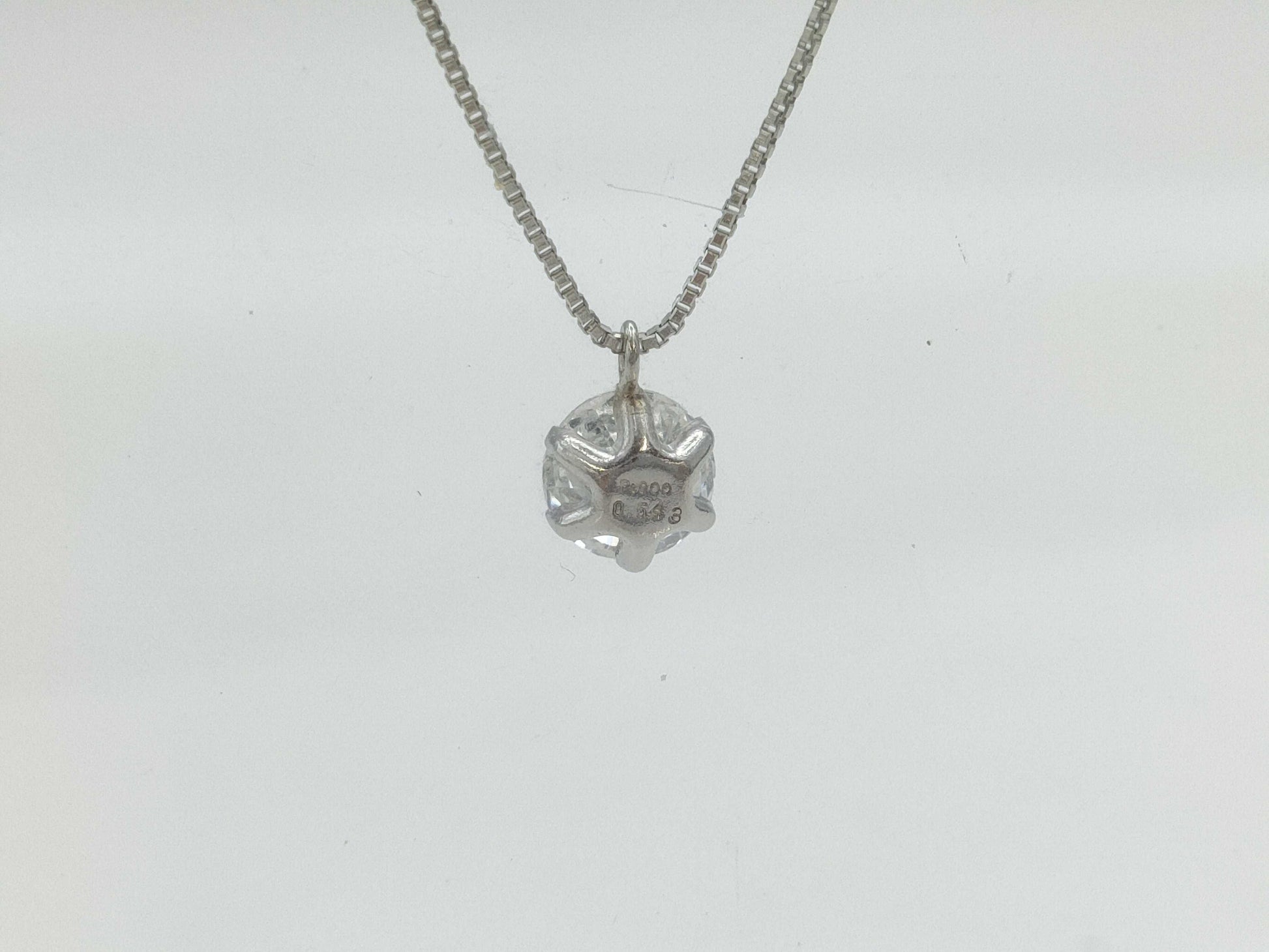 D0.543ct PT900/850 1.7g Necklace 