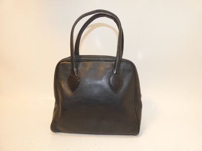 Yves Saint Laurent Logo Heart GP Hardware Leather Black Handbag