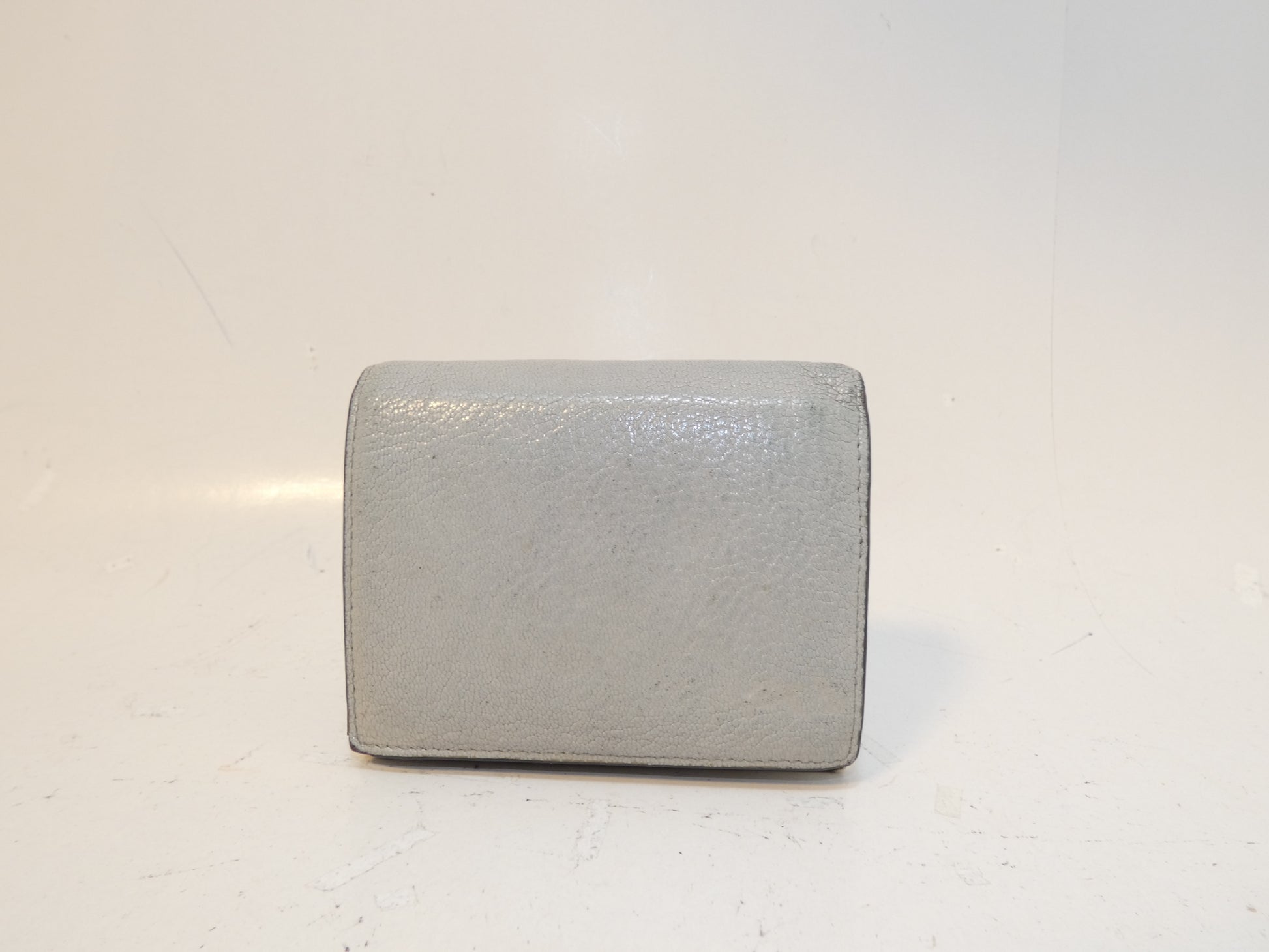 Miu Miu logo leather folding wallet