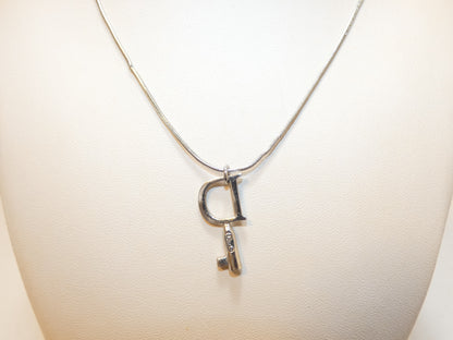 Dior Logo Key Necklace Necklace