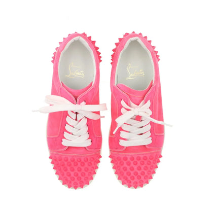 Christian Louboutin spiked stud suede sneakers, size 37