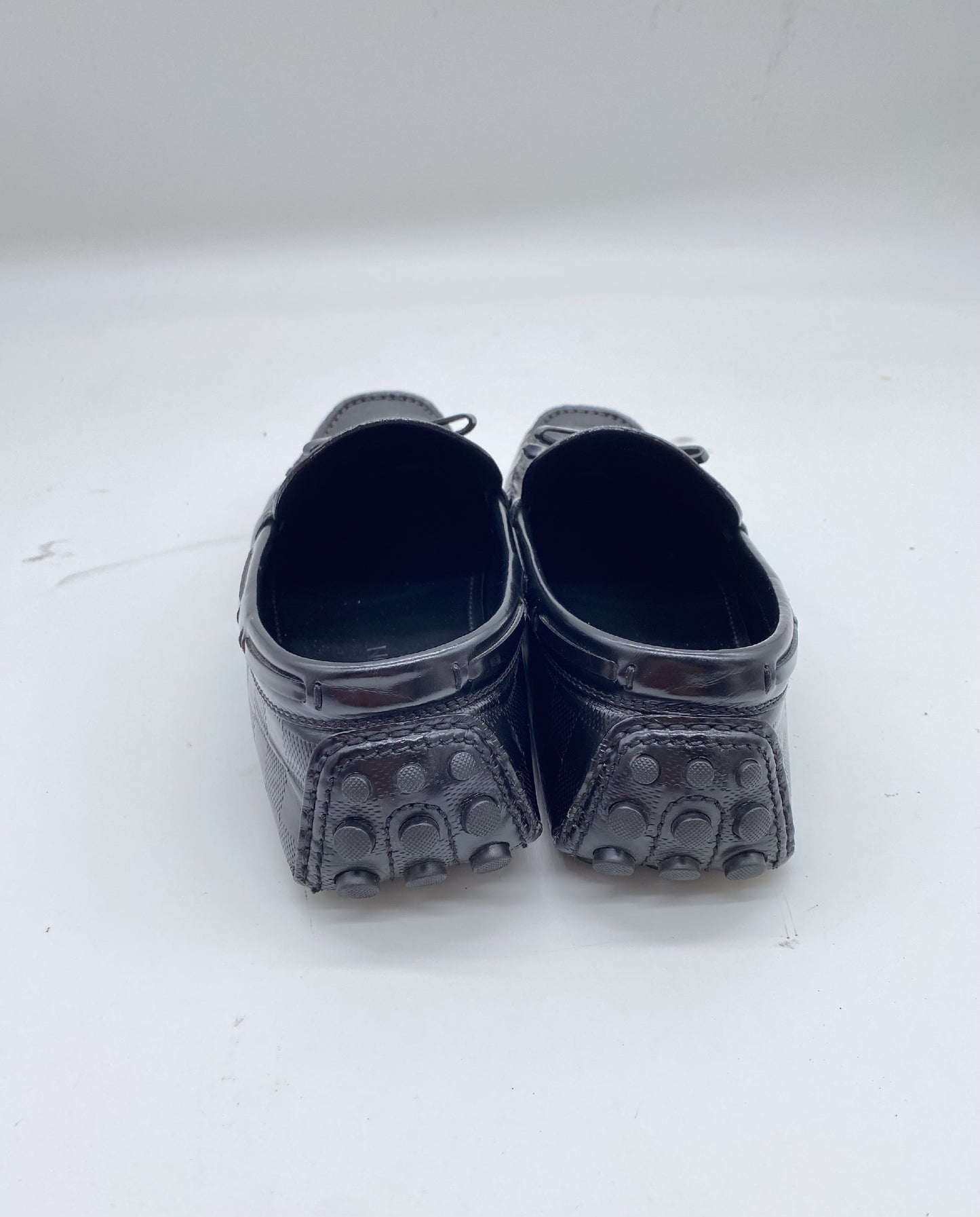 LOUIS VUITTON Damier Tassel FA1100 Driving Shoes Size 7 Loafers