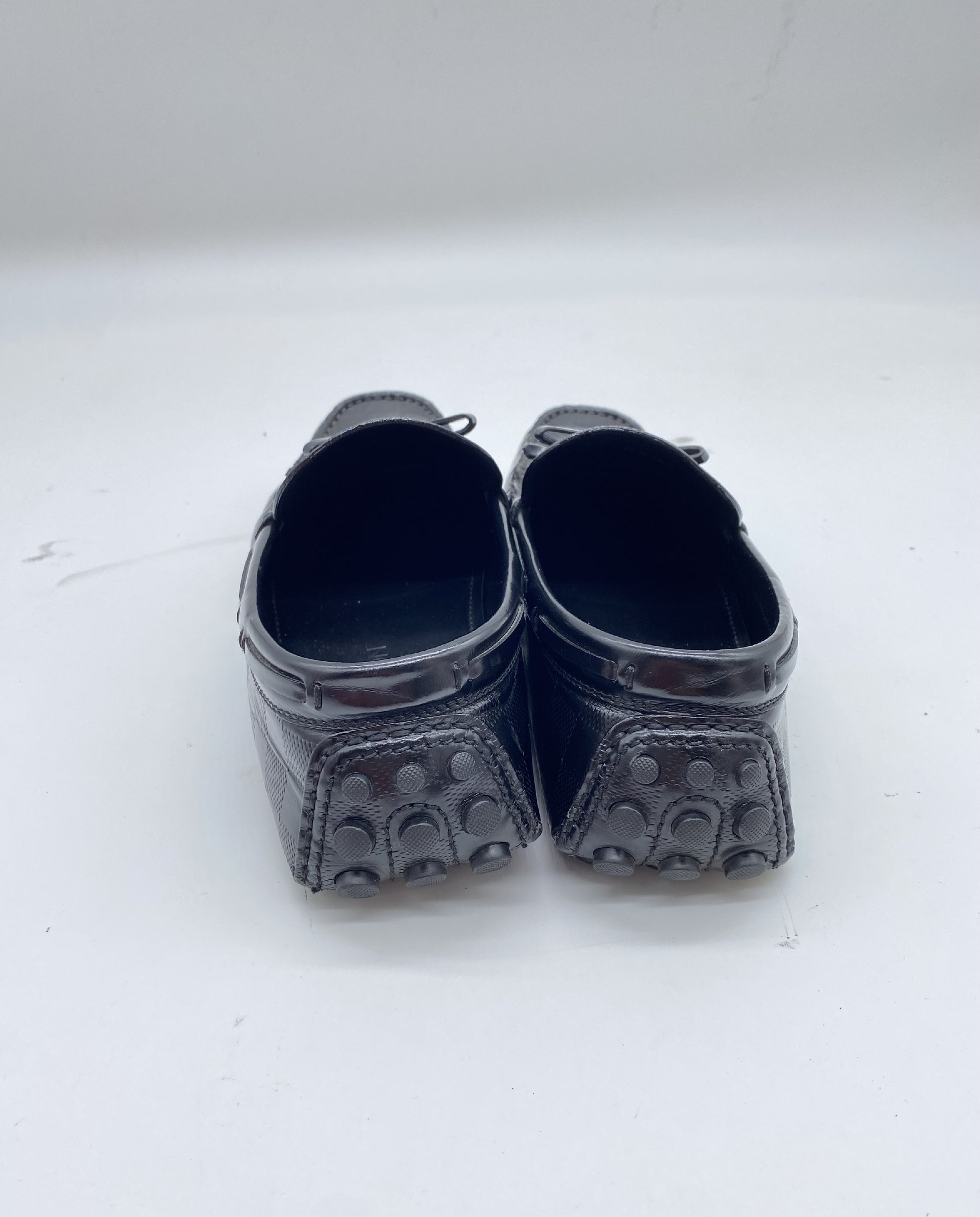 LOUIS VUITTON Damier Tassel FA1100 Driving Shoes Size 7 Loafers