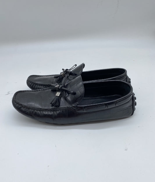 LOUIS VUITTON Damier Tassel FA1100 Driving Shoes Size 7 Loafers