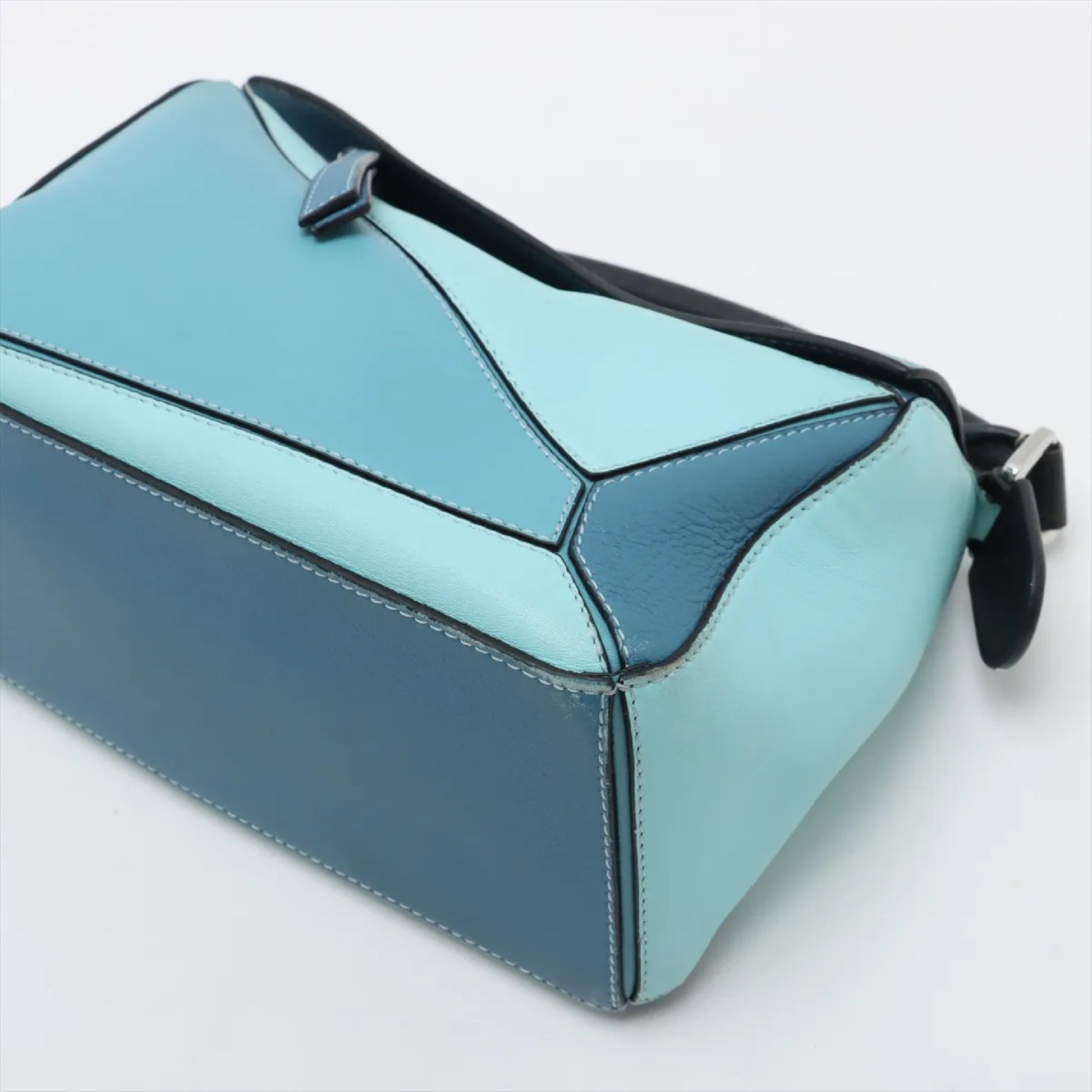 LOEWE Puzzle Bag, Small Leather, 2-Way Handbag with Strap and Pouch, Shoulder Bag