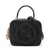 GUCCI Blondie Leather 2-Way Handbag, Black, 744434, Shoulder Bag