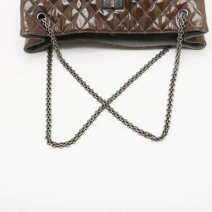 CHANEL Matelasse 2.55 Patent Leather Chain Tote Bag, 15 Series