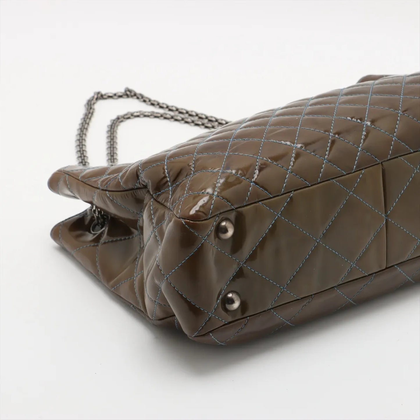 CHANEL Matelasse 2.55 Patent Leather Chain Tote Bag, 15 Series