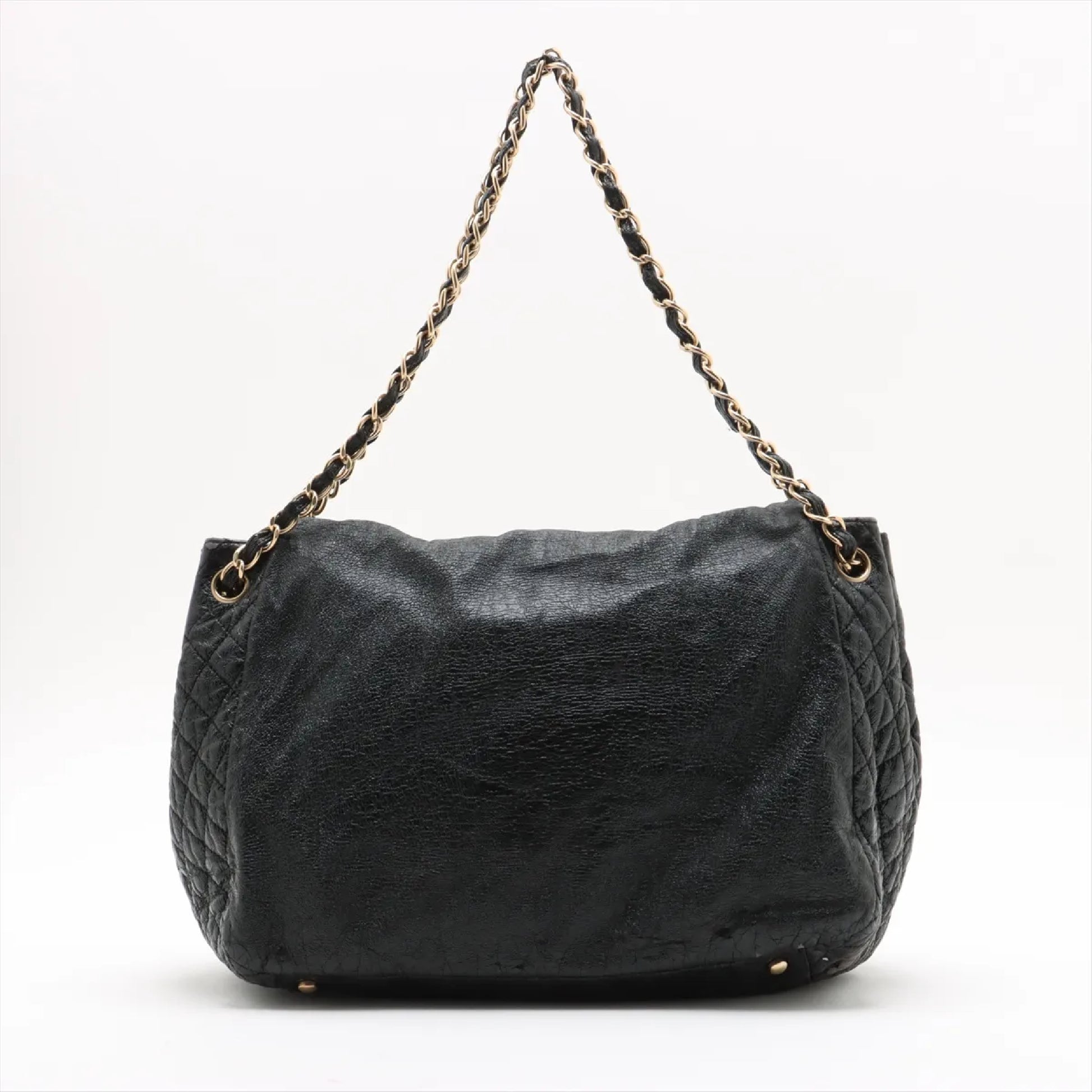 CHANEL Coco Mark Patent Leather Chain Shoulder Bag with Sticker and Card, No. 11, Dust Bag, Shoulder Bag