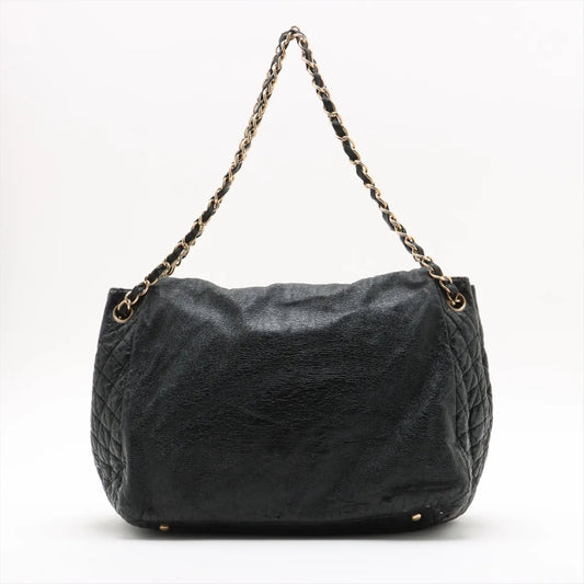 CHANEL Coco Mark Patent Leather Chain Shoulder Bag with Sticker and Card, No. 11, Dust Bag, Shoulder Bag