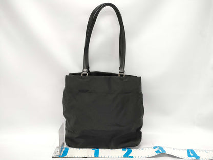 PRADA PRADA Nylon Prada Tote Bag Nylon Triangle Plate Tessuto Black Tote Bag Handbag