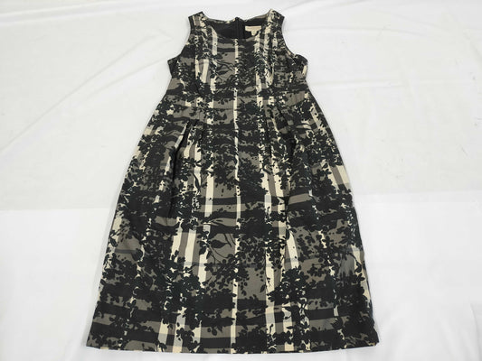 BURBERRY London Black Floral Dress, Plus Size UK10