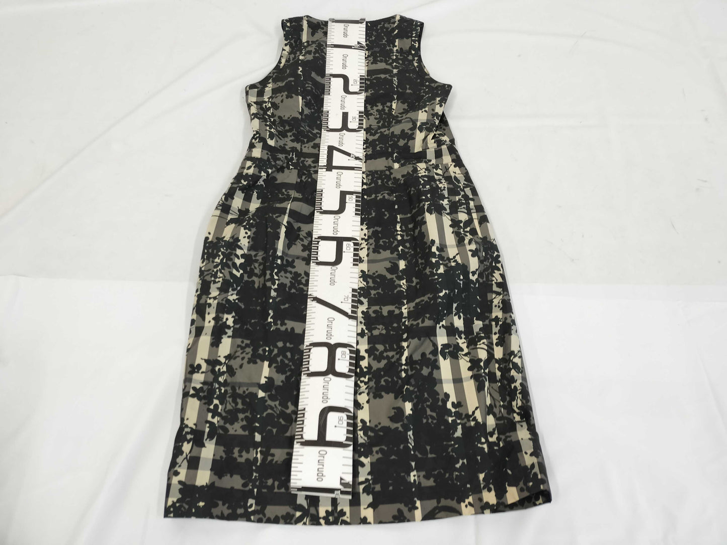 BURBERRY London Black Floral Dress, Plus Size UK10