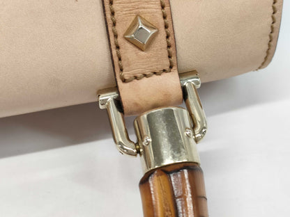 GUCCI Bamboo Turnlock Flora Handbag 137351