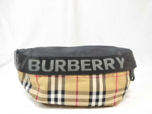 BURBERRY Waist Pouch Body Bag Check Pattern 8011392 Waist Bag