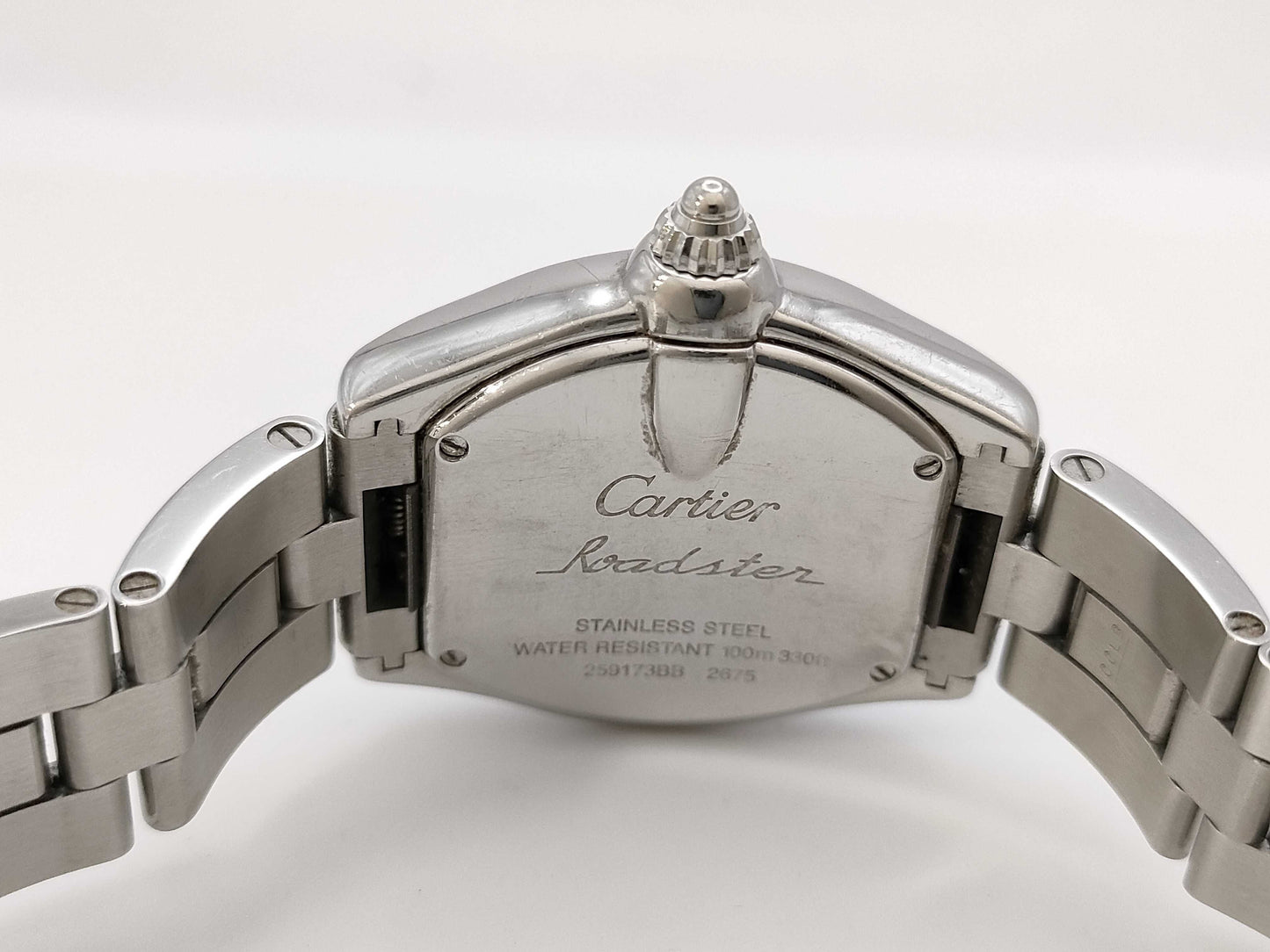 Cartier Roadster SM W62017V3 2675 259173BB Quartz Pink Dial Women's Watch