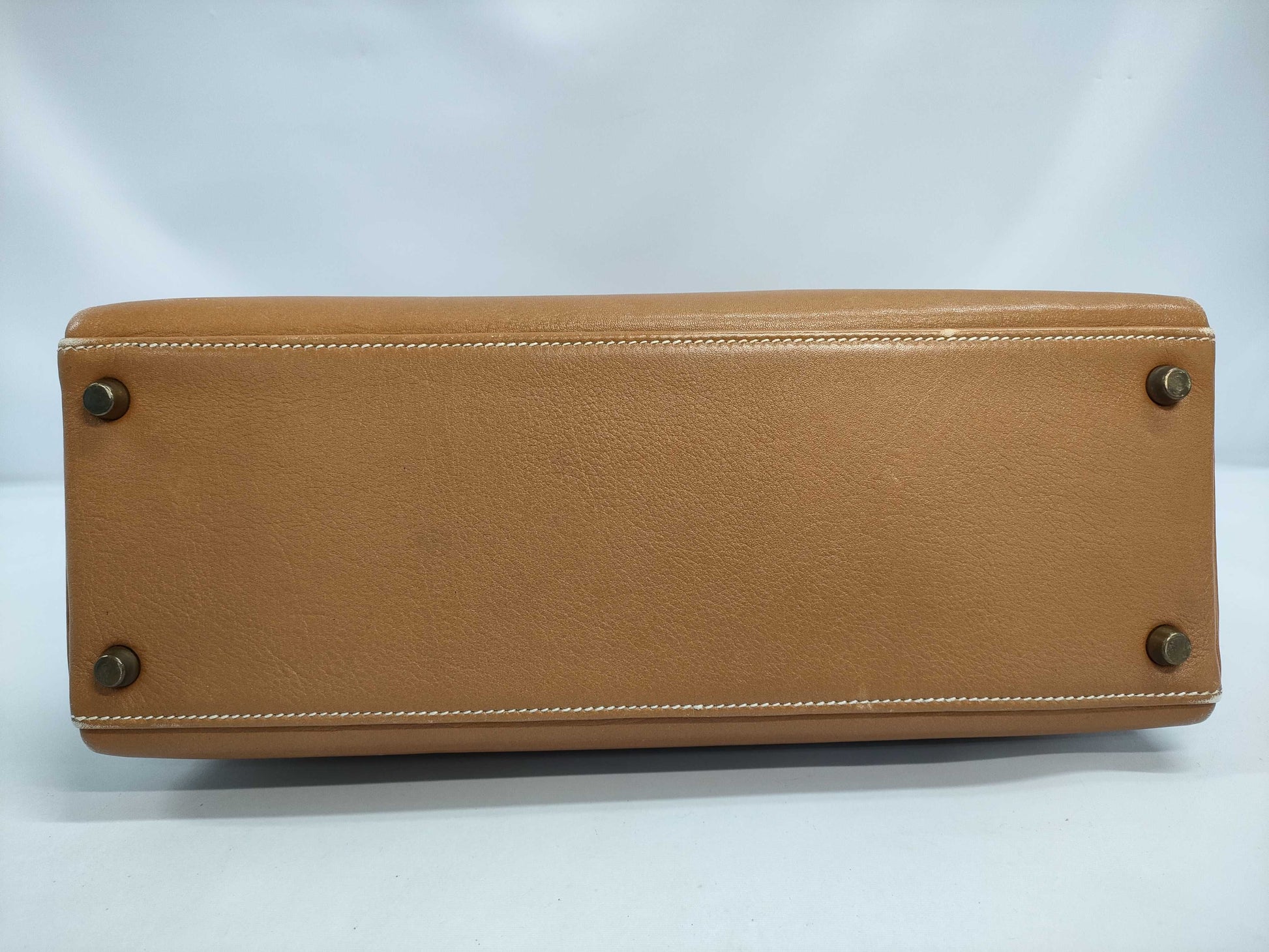 HERMES Kouchebel Kelly 32 Handbag with Two Keys and Cadena Cloth