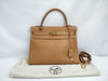 HERMES Kouchebel Kelly 32 Handbag with Two Keys and Cadena Cloth