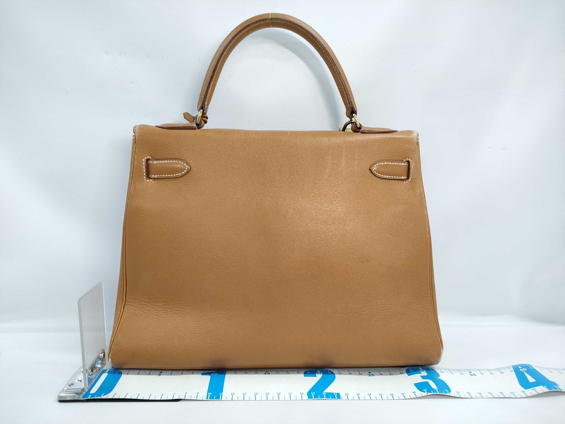 HERMES Kouchebel Kelly 32 Handbag with Two Keys and Cadena Cloth