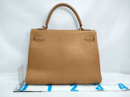 HERMES Kouchebel Kelly 32 Handbag with Two Keys and Cadena Cloth