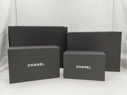 CHANEL Empty Box, Matte Black, Magnetic Closure, Set of 4 