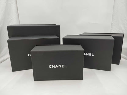 CHANEL Empty Box, Matte Black, Magnetic Closure, 5 Boxes 