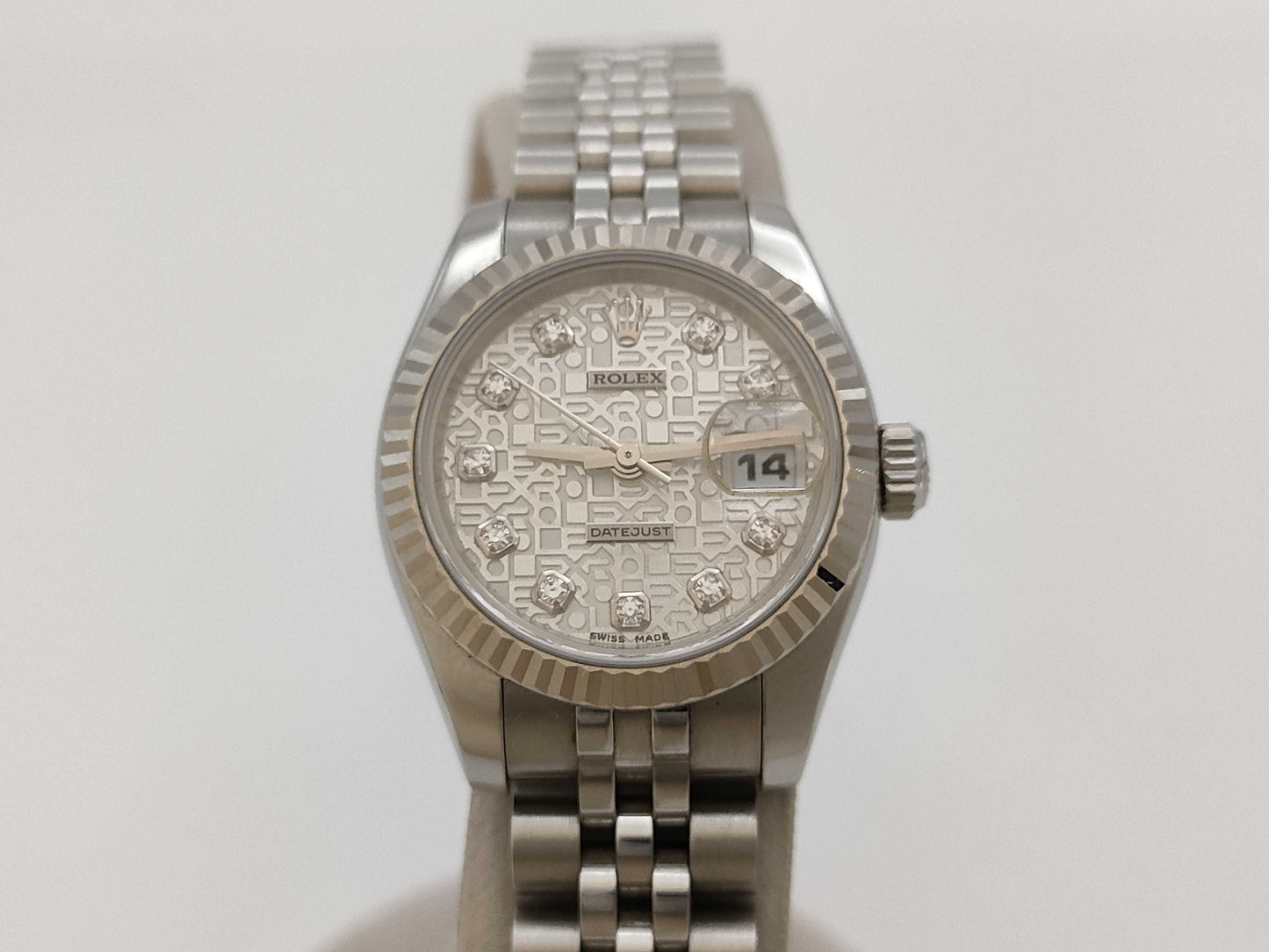 ROLEX 179174G D197506 Silver Horicon Women's Watch