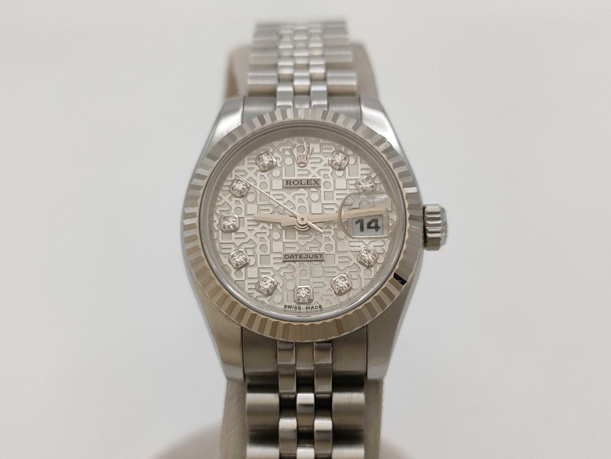 ROLEX 179174G D197506 Silver Horicon Women's Watch