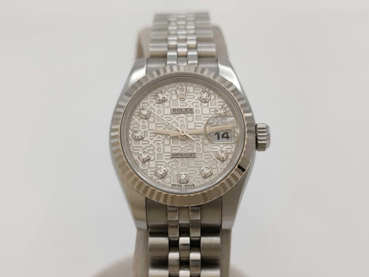 ROLEX 179174G D197506 Silver Horicon Women's Watch