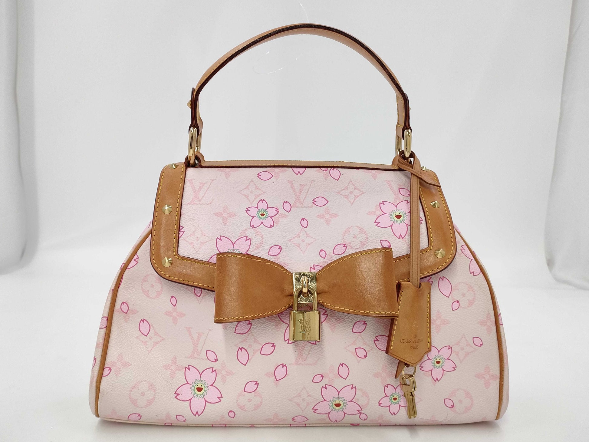 LOUIS VUITTON Monogram Cherry Blossom PM Handbag Handbag