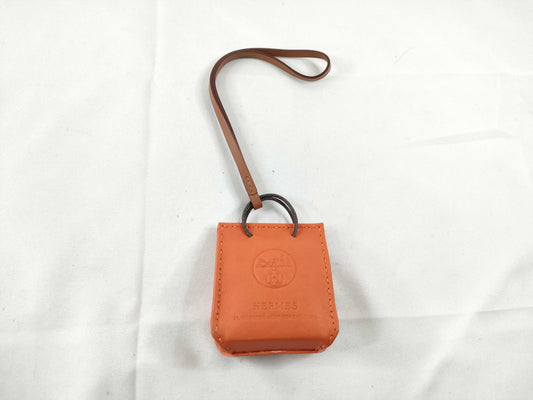 HERMES Sac Orange Shopper Bag Charm A New Charm