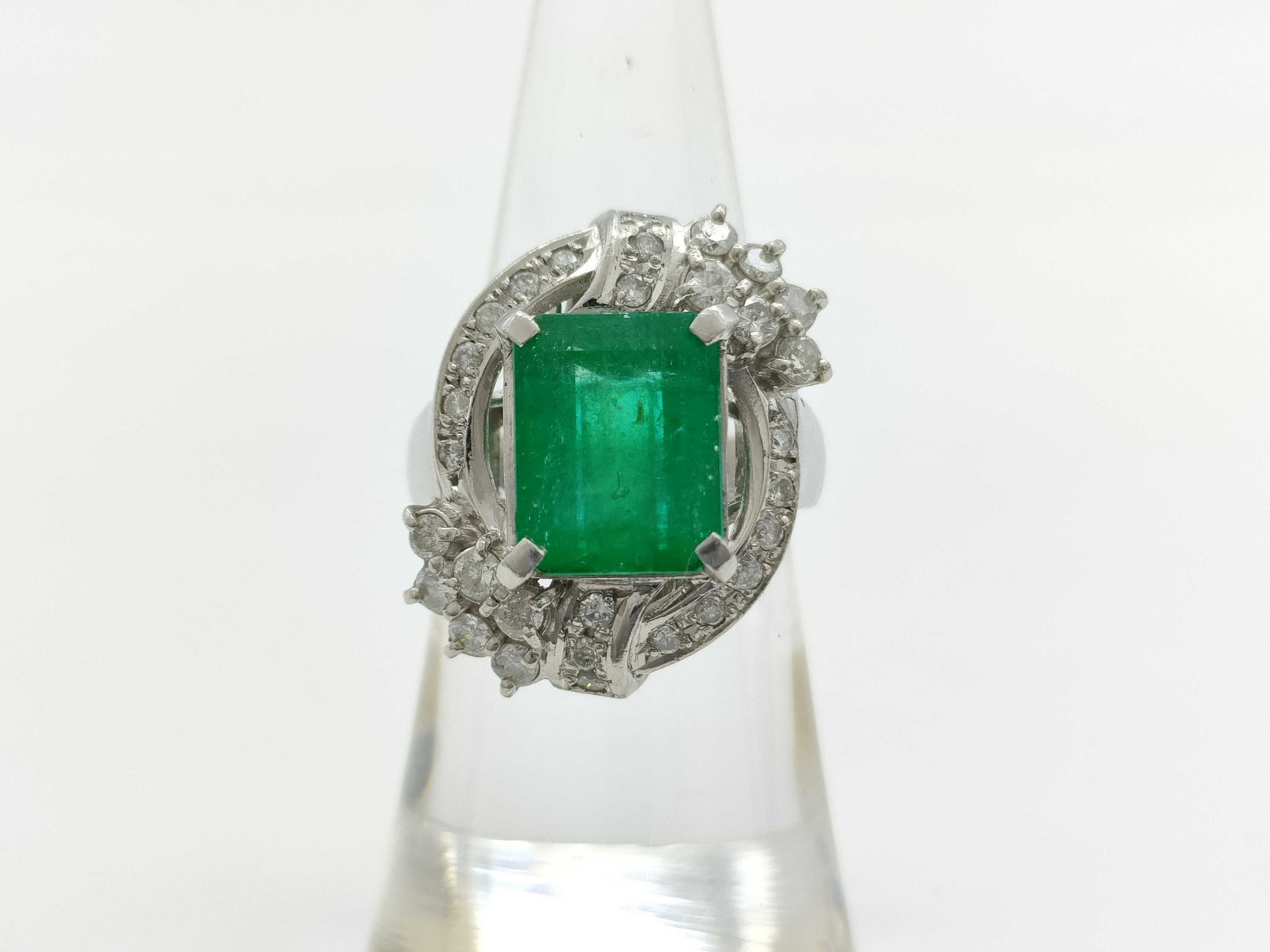 E4.16ct D0.75ct PT900 13.5g Ring 