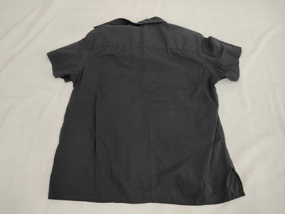 Ys Yohji Yamamoto Short Sleeve Shirt, Black, Size 3