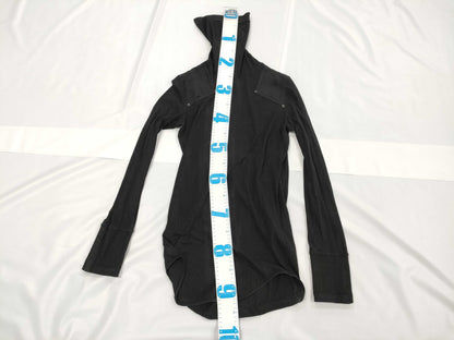 Ys Red Label Yohji Yamamoto Women's Lightweight Turtleneck Knit Top in Black, Size 2