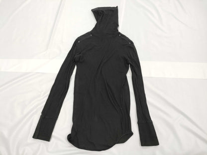 Ys Red Label Yohji Yamamoto Women's Lightweight Turtleneck Knit Top in Black, Size 2