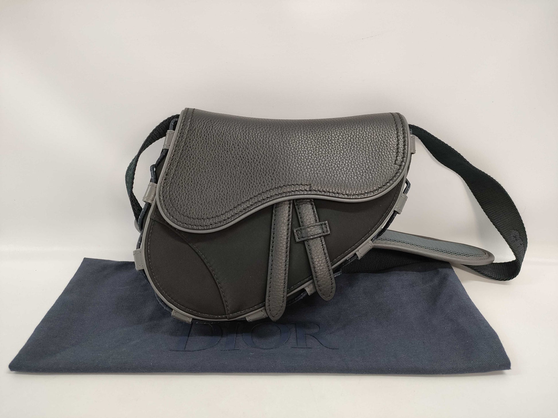 Dior SACAI collaboration saddle bag shoulder bag