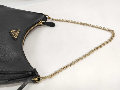 PRADA Saffiano Chain Shoulder Bag