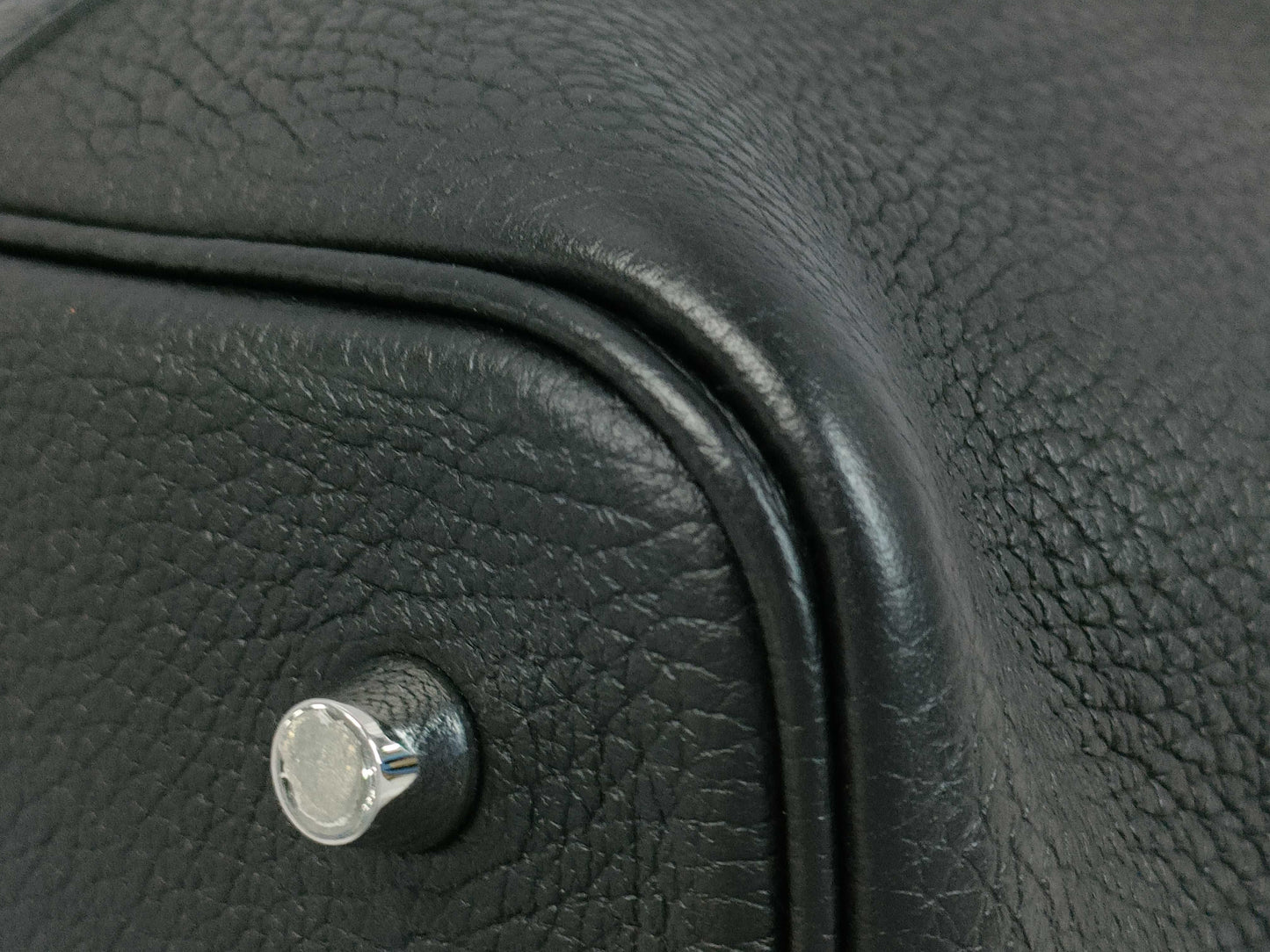 HERMES Hermes Picotin 22 Black Y Stamp Handbag