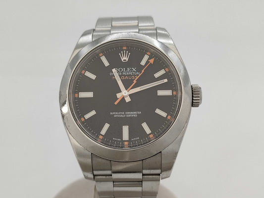 ROLEX Milgauss 116400 V604177 Black Dial Men's Watch