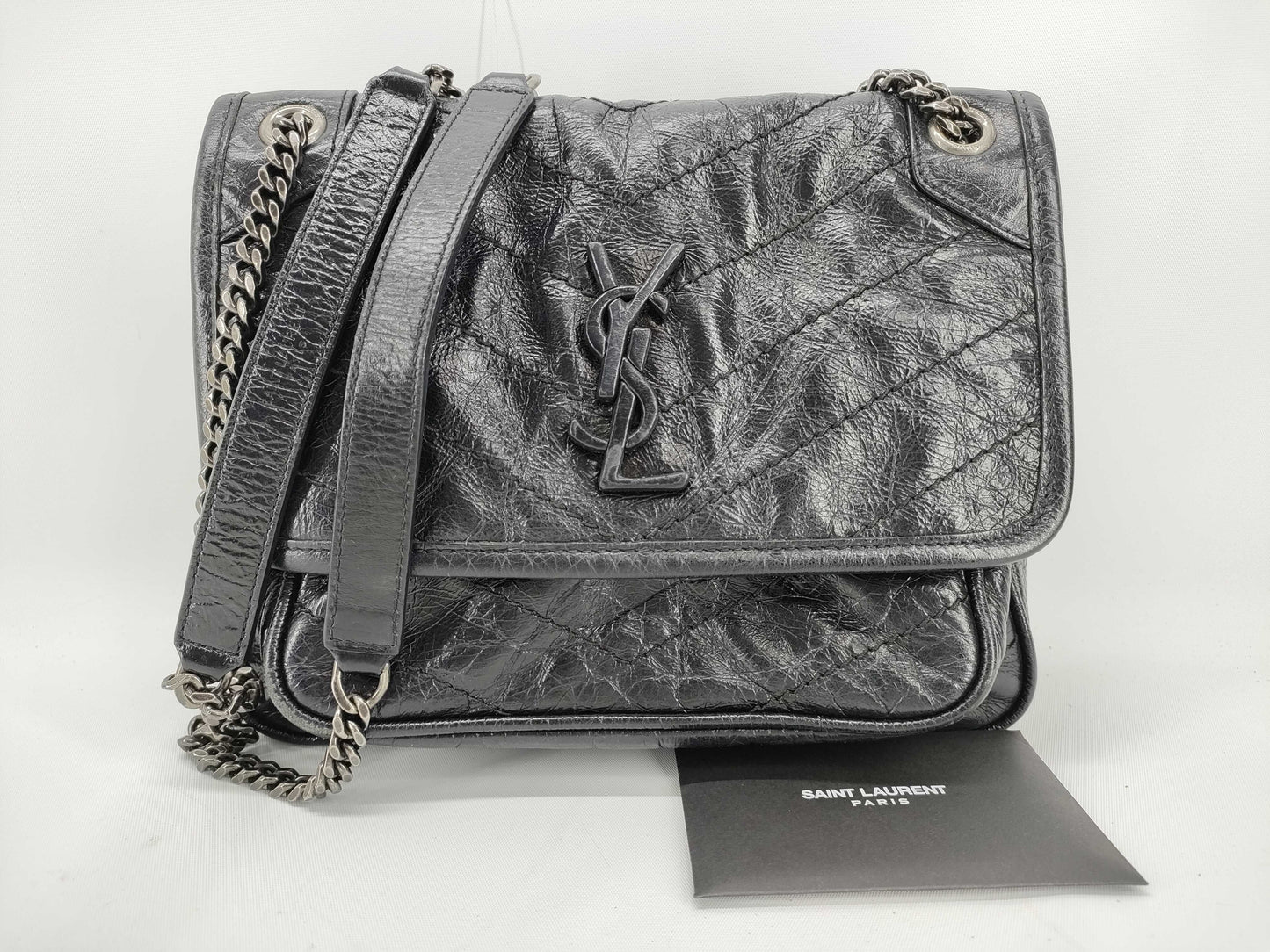 SAINT LAURENT Paris Niki Baby Leather Chain Shoulder Bag 533037 Shoulder Bag