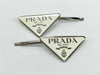 PRADA Prada Logo Hairpin. Accessories: Box, Dust Bag. Hair Accessory.
